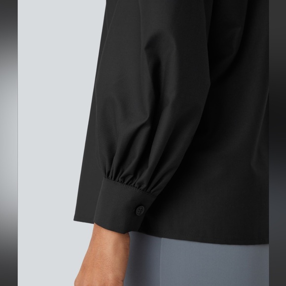 Halara V Neck Button Long Sleeve Work Blouse - Picture 6 of 8